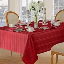 Elrene Denley Stripe Table Linen Collection