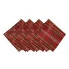 Elrene Shimmering Plaid Napkins, Set Of 4