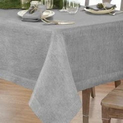 Villeroy & Boch La Classica Luxury Metallic Linen Fabric Tablecloth, 70x146
