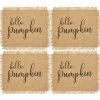 Elrene Hello Pumpkin Farmhouse Burlap Placemat, Set Of 4