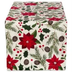 Design Imports Woodland Christmas Table Runner