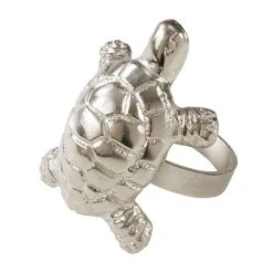 Saro Lifestyle Turtle Dinner Napkin Ring, Set Of 4