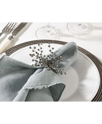 Saro Lifestyle Napkin Ring Collection Beaded Napkin Ring, Set Of 4 - Image 2