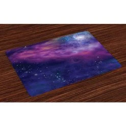 Ambesonne Outer Space Place Mats, Set Of 4