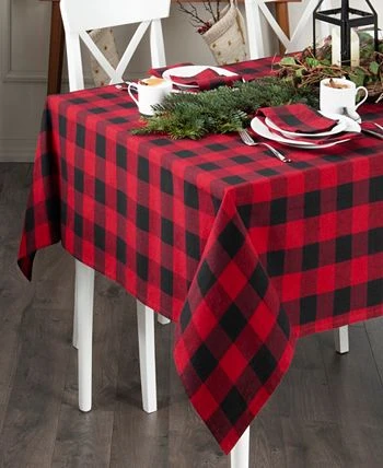 Elrene Farmhouse Living Buffalo Check Tablecloth - 60 X 84 Oblong - Image 2