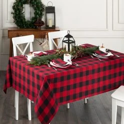 Elrene Farmhouse Living Buffalo Check Tablecloth - 60 X 84 Oblong