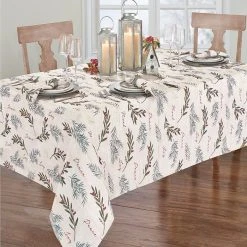 Elrene Holiday Tree Trimmings Tablecloth - 60 X 120