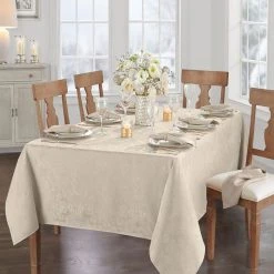 Elrene Caiden Damask Tablecloth - 52 X 52