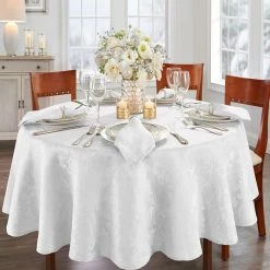 Elrene Caiden Damask Tablecloth - 70 Round