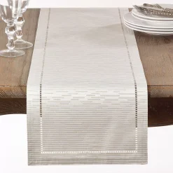 Saro Lifestyle Table Runner With Hemstitched Design