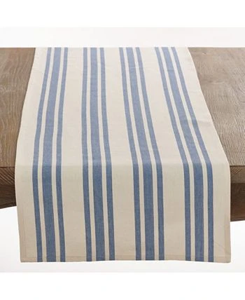 Saro Lifestyle Dauphine Collection Striped Design Table Runner - Image 2