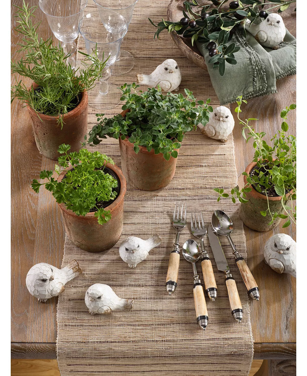 Saro Lifestyle Nubby Texture Stripe Design Woven Table Runner - Image 3