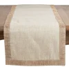 Saro Lifestyle Jeweled Trim Studded Design Table Runner