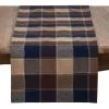Saro Lifestyle Ched Plaid Cotton Blend Table Runner