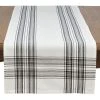 Saro Lifestyle Cotton Plaid Design Table Runner