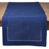 Saro Lifestyle Classic Hemstitch Border Table Runner, 16 X 72