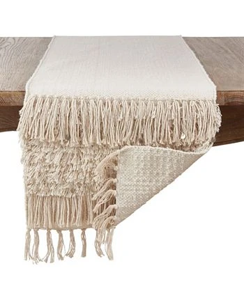 Saro Lifestyle Cotton Table Runner With Sequin Moroccan Design - Image 2