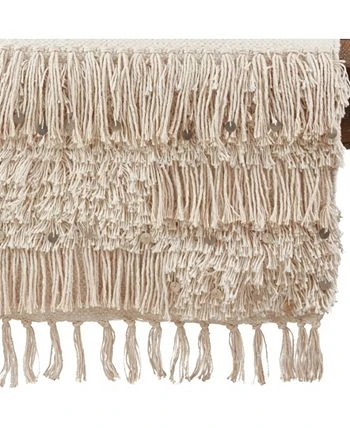 Saro Lifestyle Cotton Table Runner With Sequin Moroccan Design - Image 3