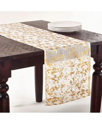 Saro Lifestyle Abstract Brushed Foil Design Runner - Image 3