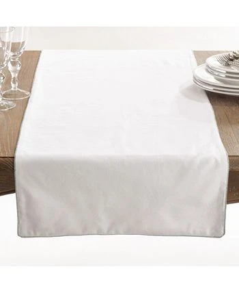 Saro Lifestyle Uana Collection Metallic Trimmed Table Runner - Image 3