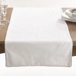 Saro Lifestyle Uana Collection Metallic Trimmed Table Runner