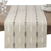 Saro Lifestyle Modern Embroidered Design Table Runner