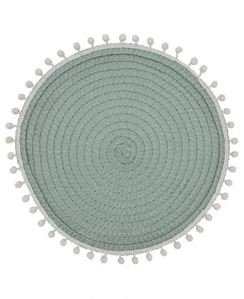 Saro Lifestyle Pom Pom Placemat Set Of 4 - Image 5