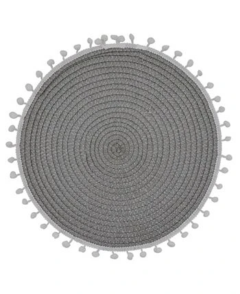 Saro Lifestyle Pom Pom Placemat Set Of 4 - Image 7