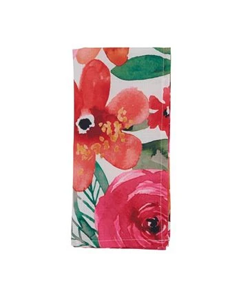 Saro Lifestyle Nta Monica Floral Napkin Set Of 12 - Image 3