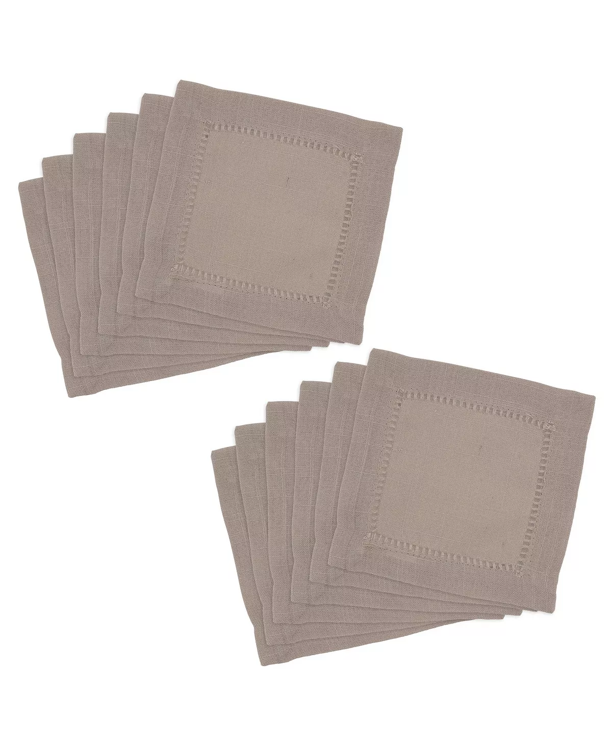 Saro Lifestyle Hemstitched Border Cocktail Napkin Set Of 12 - Image 2