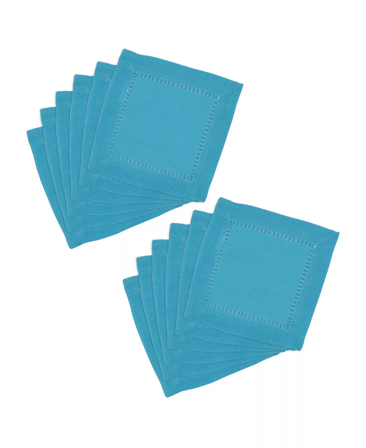 Saro Lifestyle Hemstitched Border Cocktail Napkin Set Of 12 - Image 2