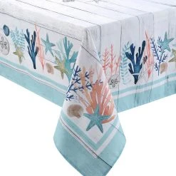 Laural Home Coastal Reef 70x144 Tablecloth