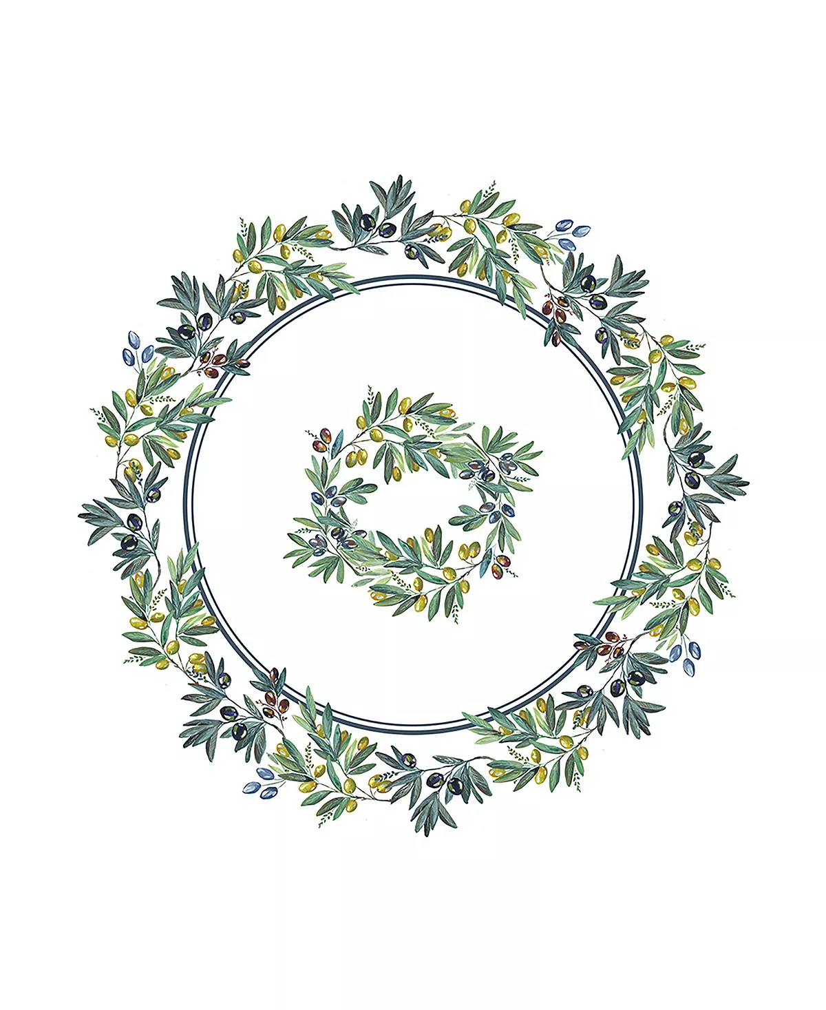 Laural Home Olive Grove 70 Round Tablecloth - Image 2