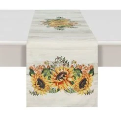 Laural Home Sunflower Day 13x72 Table Runner