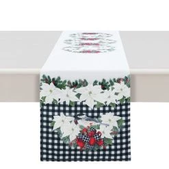 Laural Home Christmas Trimmings Table Runner - 72 X 13