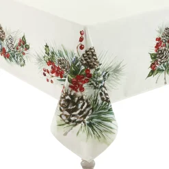 Laural Home Winter Garland Tablecloth -70 X 120