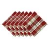 Design Imports Mountain Trail Plaid Kitchen Textiles, 20 X 20, Set Of 6