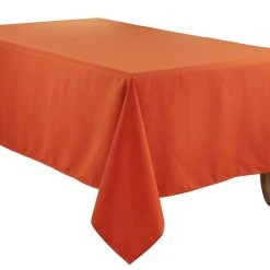 Saro Lifestyle Everyday Design Solid Color Tablecloth, 84 X 65