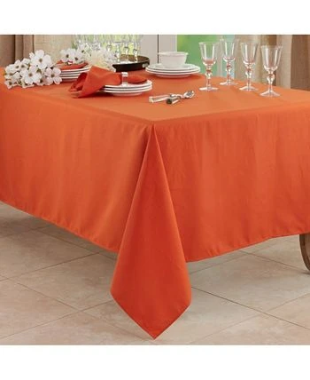Saro Lifestyle Everyday Design Solid Color Tablecloth, 120 X 65 - Image 3