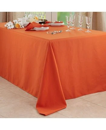 Saro Lifestyle Everyday Design Solid Color Tablecloth, 108 X 90 - Image 3