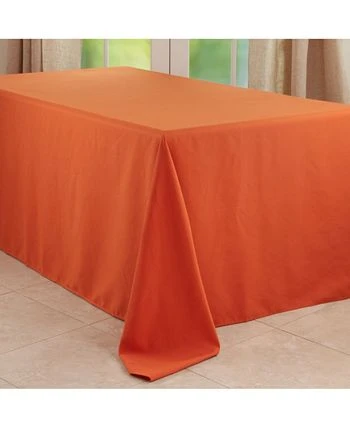 Saro Lifestyle Everyday Design Solid Color Tablecloth, 120 X 90 - Image 2