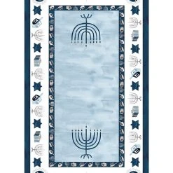 Laural Home Ppy Hanukkah Tablecloth, 120 X 70