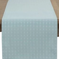Saro Lifestyle Table Runner With Stitched Line Design, 54 X 16