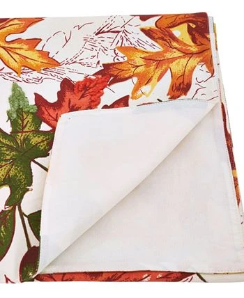 Saro Lifestyle Autumn Leaf Embroidered Table Runner, 108 X 16 - Image 2