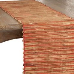 Saro Lifestyle Table Runner With Water Hyacinth Design, 54 X 14