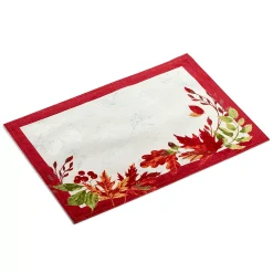 Elrene Autumnal Flourish Heat Transfer Fabric Placemat, 13 X 19