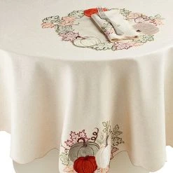 Elrene Pumpkin Foliage Table Linen Collection