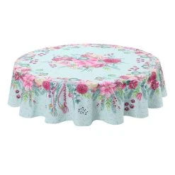Laural Home Boho Christmas 70 Round Tablecloth