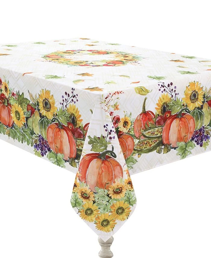 Laural Home Cornucopia Harvest Tablecloth, 70 X 120