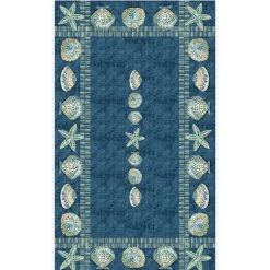 Laural Home Embellished Shells Tablecloth, 70 X 120